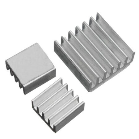 RoboMaterial Aluminum Heatsink for Raspberry Pi Boards, 3 pieces