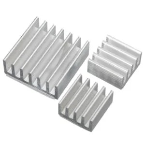 RoboMaterial Aluminum Heatsink for Raspberry Pi Boards, 3 pieces
