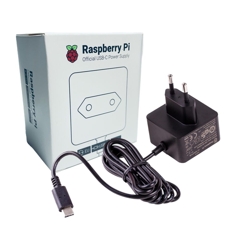 Official Raspberry Pi Power Supply Unit (PSU), black, with the box