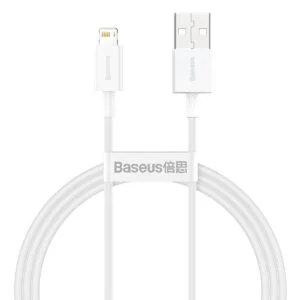 Baseus Superior Series USB to Lightning 1m White Cable 2.4A