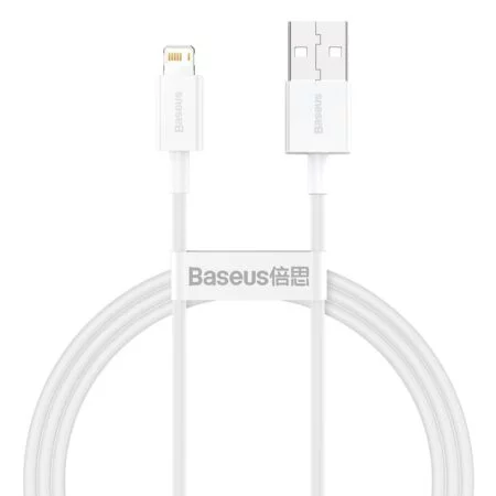 Baseus Superior Series USB to Lightning 1m White Cable 2.4A