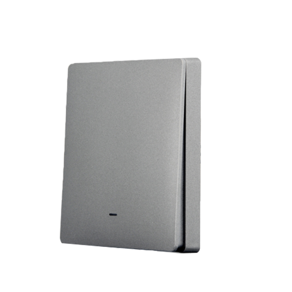 SmartWise Wall Switch Front Panel Grey 1 Gang RoboMaterial SmartWise Wall Switch Front Panel Grey 1 Gang RoboMaterial