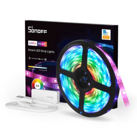 Sonoff L3 Pro LED Strip. Wifi and bluetooth addressable