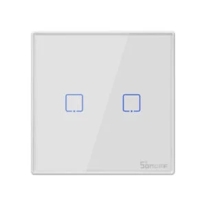 Sonoff T2 EU 2C 2-Gang RF Wireless Switch Battery Powered 433Mhz