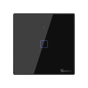 Sonoff TX-T3EU1C Touch Smart Switch Black WiFi 433MHz 1-Gang