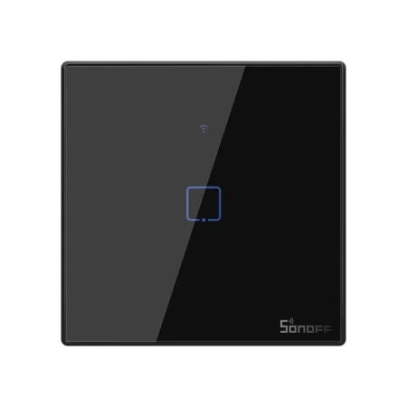 Sonoff TX-T3EU1C Touch Smart Switch Black WiFi 433MHz 1-Gang
