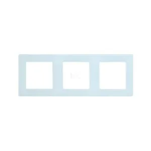 SmartWise white glass triple frame for S1W smart socket