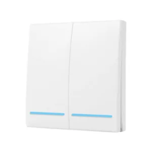 SmartWise RF2 2-gang wireless RF wall switch