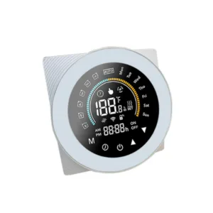 SmartWise WiFi smart thermostat, eWeLink app compatible, Type 'C' (dry contact), white front panel, colour touch display