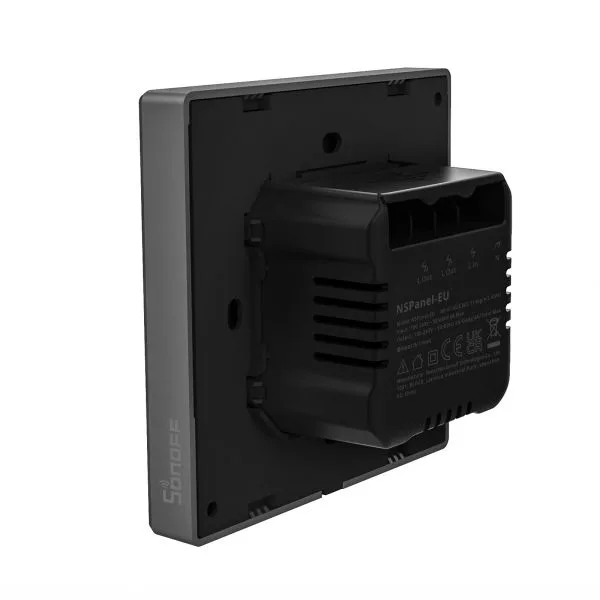 Sonoff NSPanel 2-gang smart WiFi wall switch with LED panel, thermostat and smart scene switch feature - Image 3