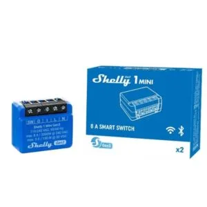 Shelly PLUS 1 Mini GEN3, single channel WiFi smart relay switch (8A)