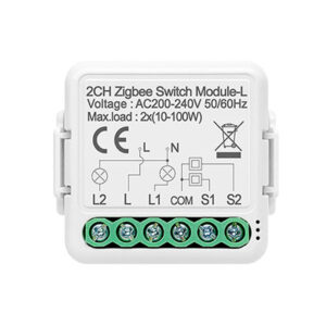 Avatto Έξυπνος Ενδιάμεσος Διακόπτης ZigBee N-LZWSM01-2 χωρίς ουδέτερο TUYA