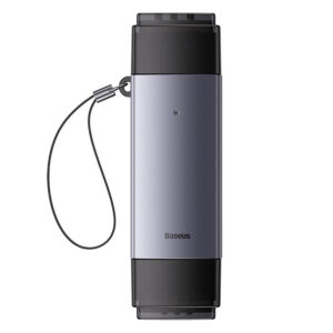 Baseus Συσκευή Ανάγνωσης Καρτών Μνήμης SD/TF, USB + USB-C Lite Series (Γκρι)