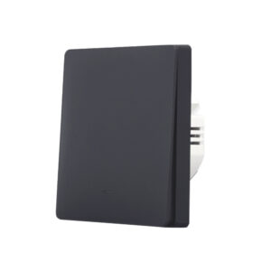 SmartWise B61 UNI Zigbee 3.0 + RF, 1-gang smart wall switch, universial wiring, physical push-button, black