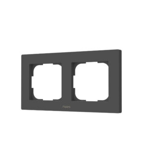 Aqara H2 EU Switch Frame (double / 2-gang), gray