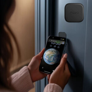 Aqara LITE U200 smart retrofit door lock, Matter compatible, black